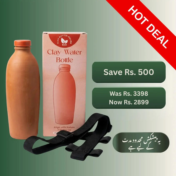 The Daily Duo: 2x 600ml Clay Bottle Bundle